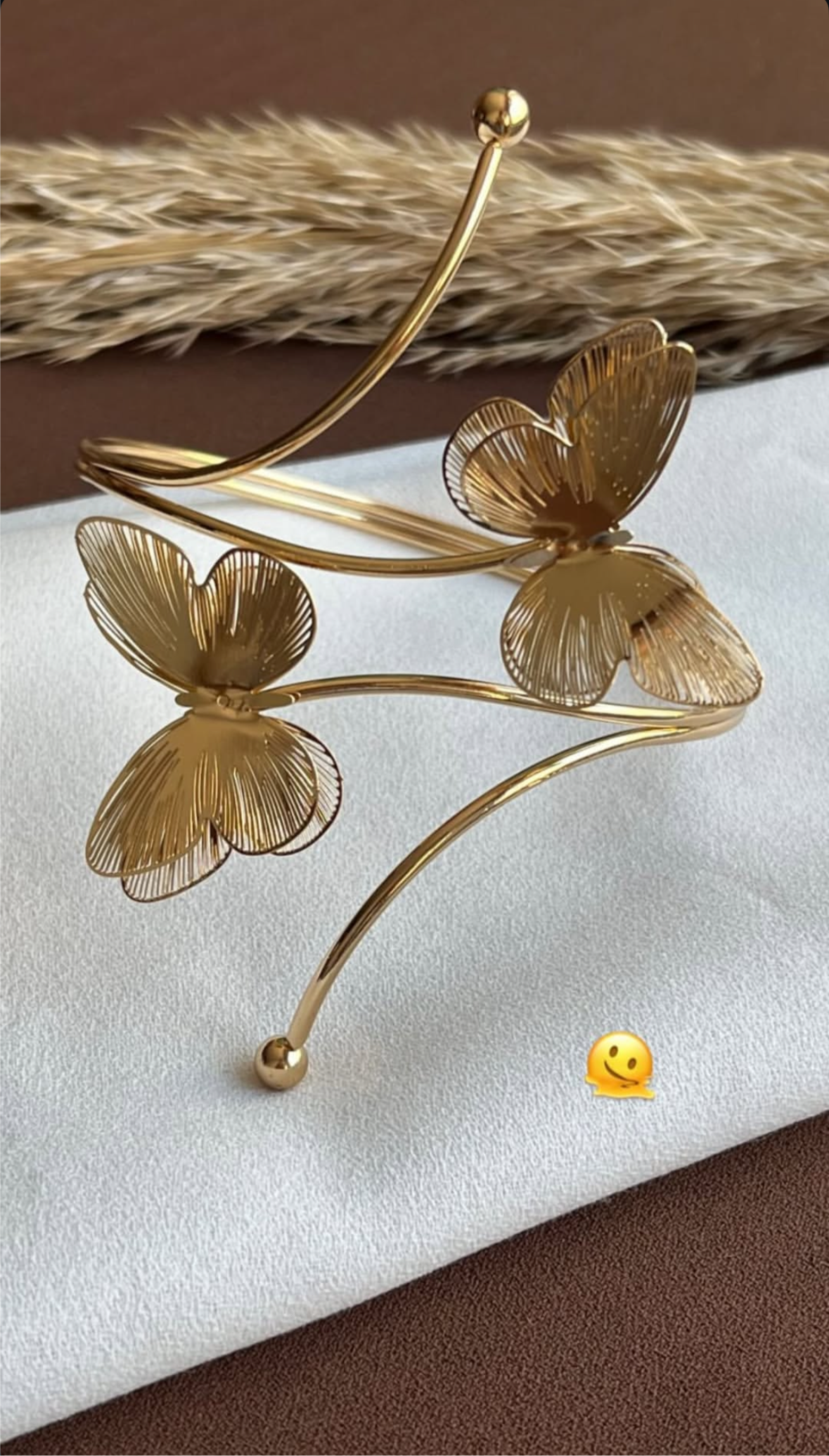 Kelebek gold pazu bileklik